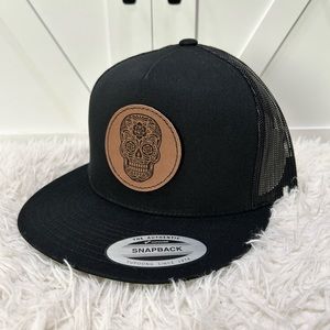 SnapBack Hat Sugar Skull Rose 🌹